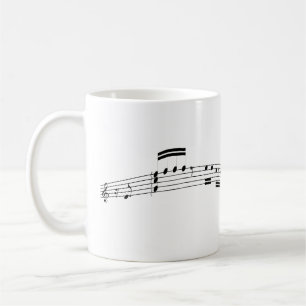 Musikpartitur Kaffemugg