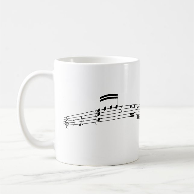 Musikpartitur Kaffemugg (Vänster)