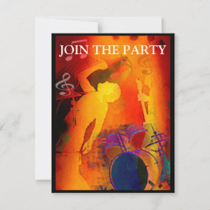 Musikpartyinbjudan Inbjudningar