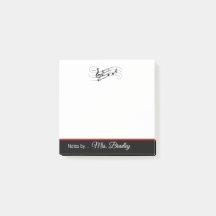 Musikpersonal och anteckningar, Anteckningsblock, 