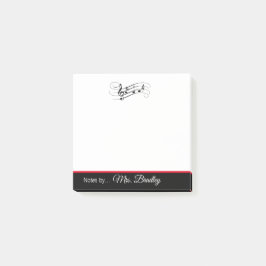 Musikpersonal och anteckningar, Anteckningsblock,  Post-it Block