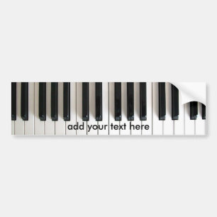 musikpiano bildekal