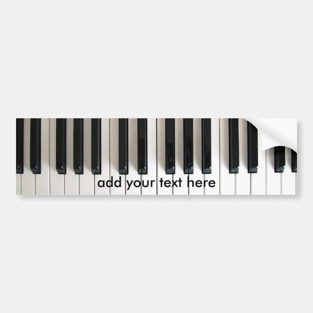 musikpiano bildekal (Framsidan)