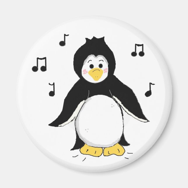 Musikpingvin Magnet (Framsidan)