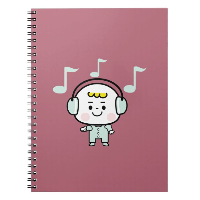 musikpojke anteckningsbok (Framsidan)