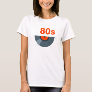 Musikpost på 80-talet i Sten 1980-talet T Shirt