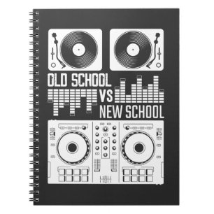 Musikproducent DJ Old school Vinyl electro Techno Anteckningsbok