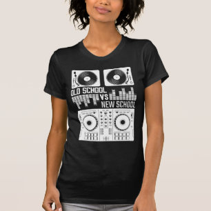Musikproducent DJ Old school Vinyl electro Techno T Shirt