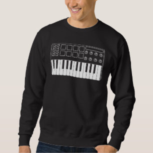 Musikproducent Keyboard Kompositör Skiva Musiker S Lång Ärmad Tröja