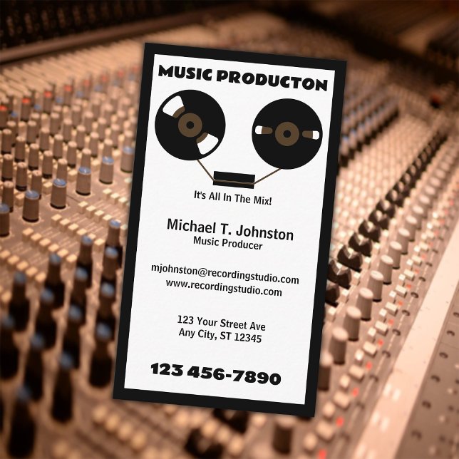 Musikproducent Visitkort (Skapare uppladdad)