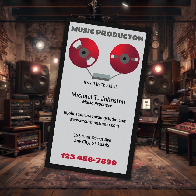 Musikproducent Visitkort (Skapare uppladdad)