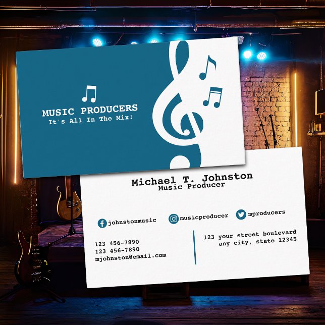 Musikproducent Visitkort (Skapare uppladdad)