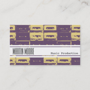 Musikproduktionmusiker och DJ Visitkort