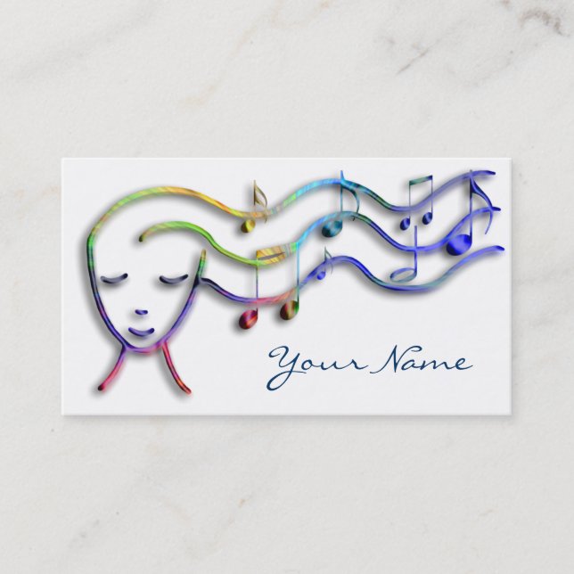 musikprofilkort visitkort (Framsida)