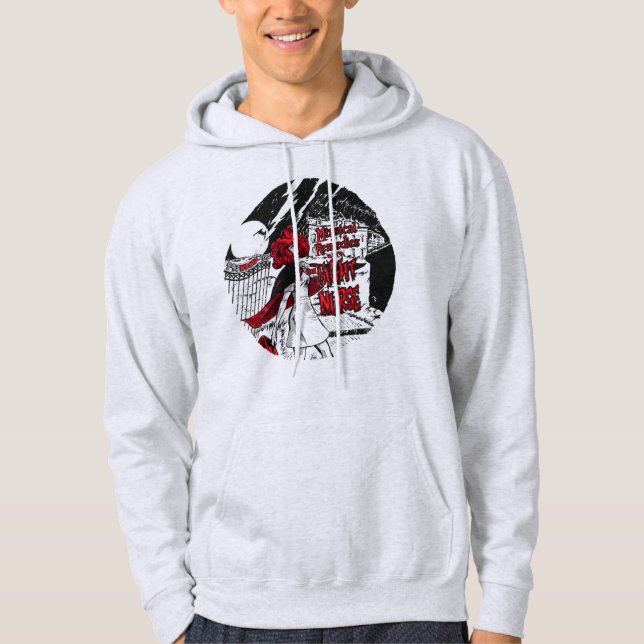 Musikprövningar med nattsjuksköterskan hoodie (Framsida)