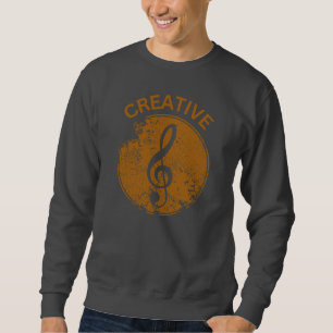 MusiKreativ Coola Musician-design Lång Ärmad Tröja