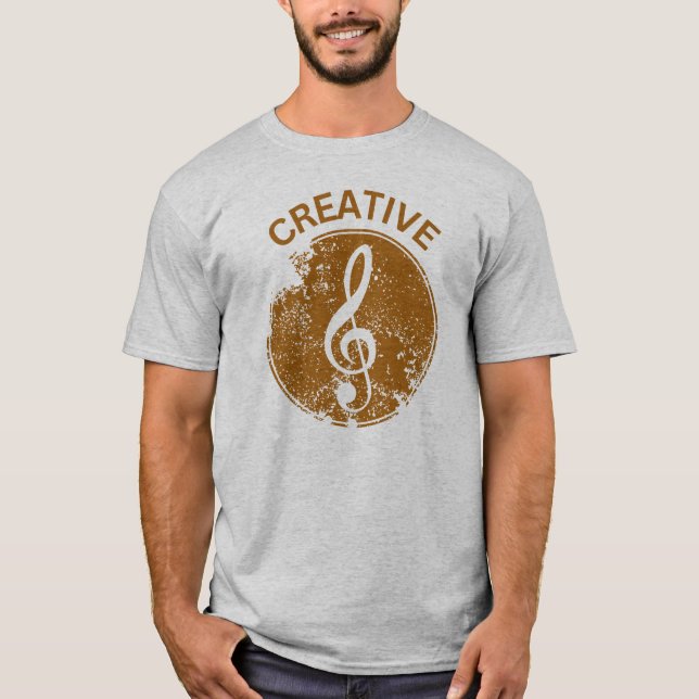 MusiKreativ Coola Musician-design T Shirt (Framsida)
