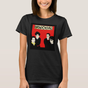 Musikrock för inomhusband på rullar Indochine-band T Shirt
