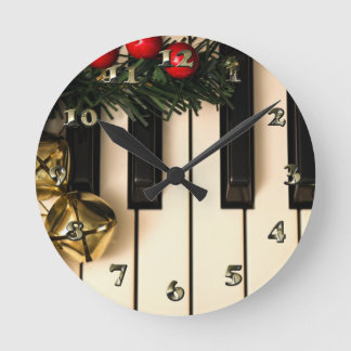 Musikrum i Sång jul Rund Klocka