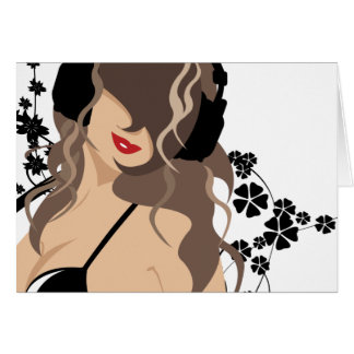 musiks skönhet hälsningskort