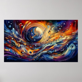 Musiksammansättning - den lyriska abstrakten biet poster