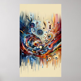 Musiksammansättning - den lyriska abstrakten biet poster