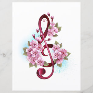 Musiksaxlar med saxblommor