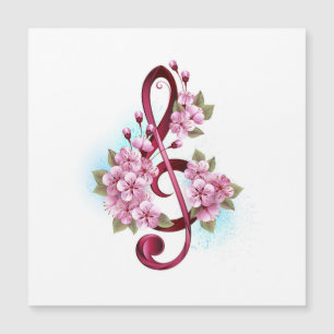 Musiksaxlar med saxblommor