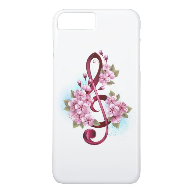 Musiksaxlar med saxblommor Case-Mate iPhone skal (Baksida)
