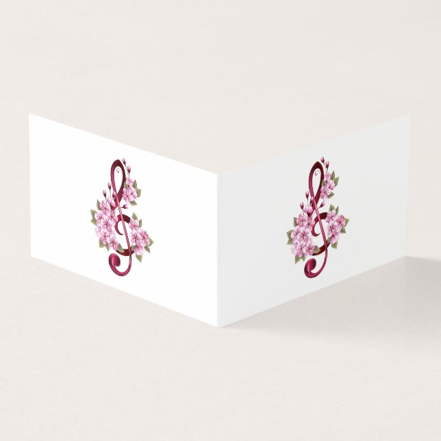 Musiksaxlar med saxblommor kort (Utsida)