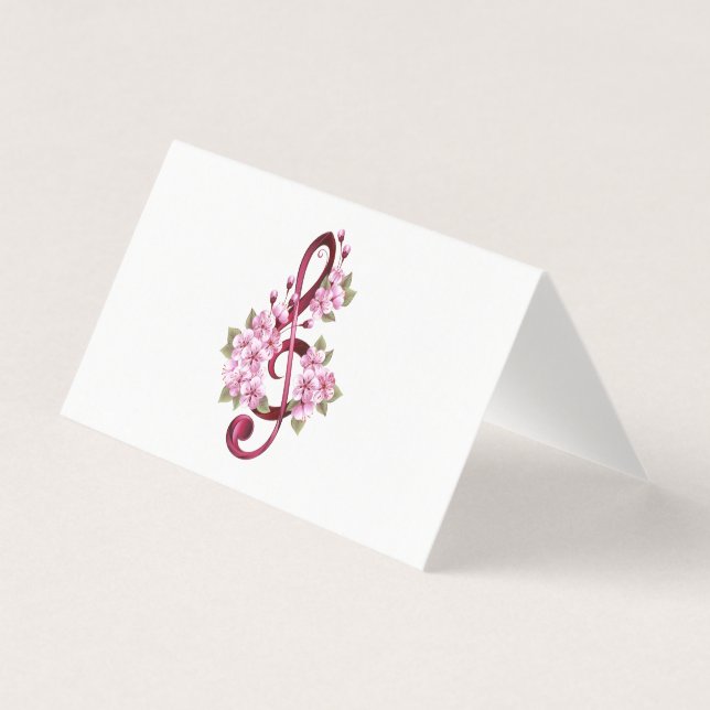 Musiksaxlar med saxblommor kort (Framsida)