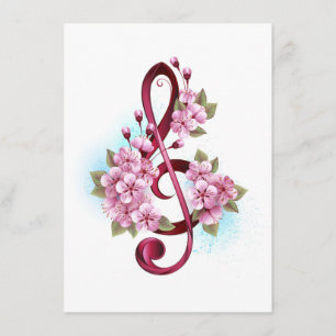 Musiksaxlar med saxblommor meny