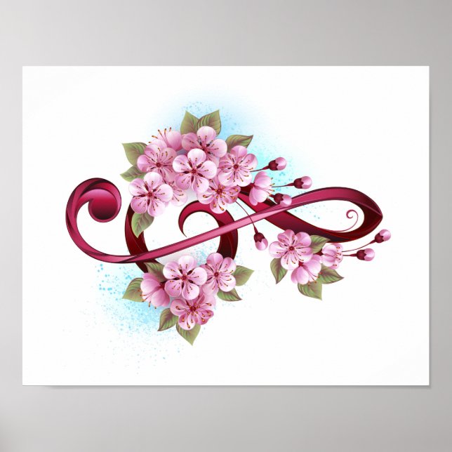 Musiksaxlar med saxblommor poster (Framsidan)
