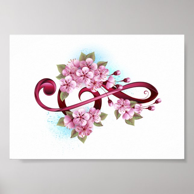 Musiksaxlar med saxblommor poster (Framsidan)
