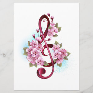 Musiksaxlar med saxblommor program