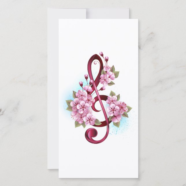 Musiksaxlar med saxblommor spara datumet (Framsida)
