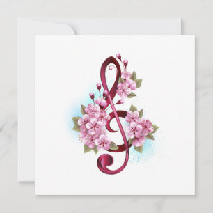 Musiksaxlar med saxblommor spara datumet