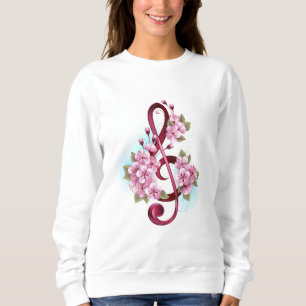 Musiksaxlar med saxblommor t shirt