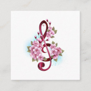 Musiksaxlar med saxblommor tilläggskort