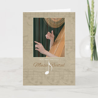 Musikskäl Inbjudan till Händer att spela Harp