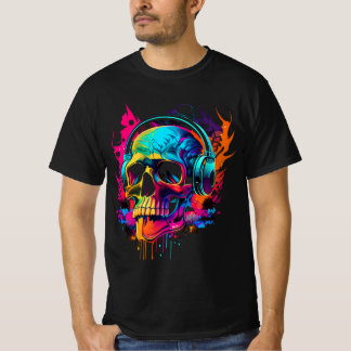 Musikskalle Bold 80's Retro Synthwave Graphic Tee