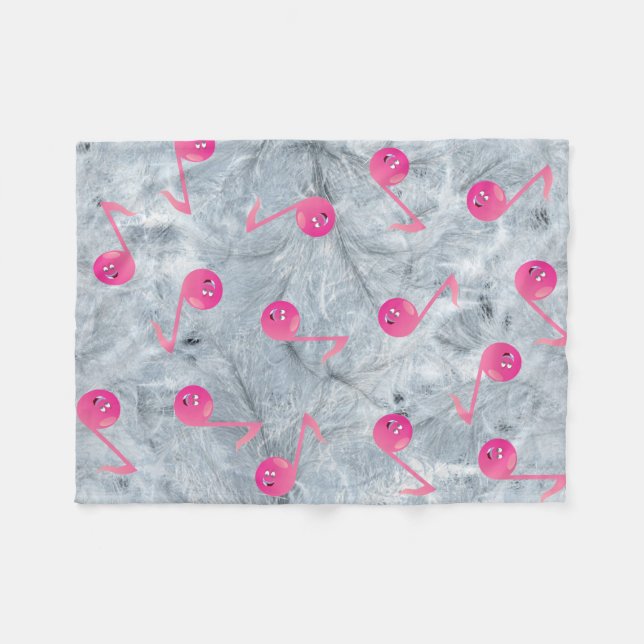 Musikskylt, babyfilt fleecefilt (Framsidan (Horisontell))