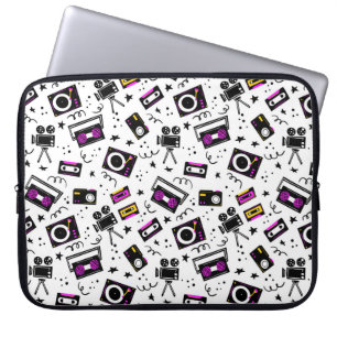 Musikspelare, bandspelare, videoband, filmkamera, laptop fodral