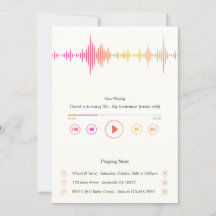 Musikspelarens födelsedagsinbjudan