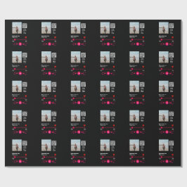 Musikspelarens personlig par kärlek q r code tex presentpapper