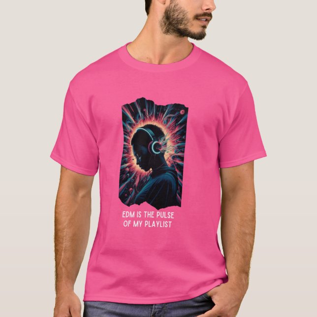 Musikspelningslista Ljud Älskare Funny T Shirt (Framsida)