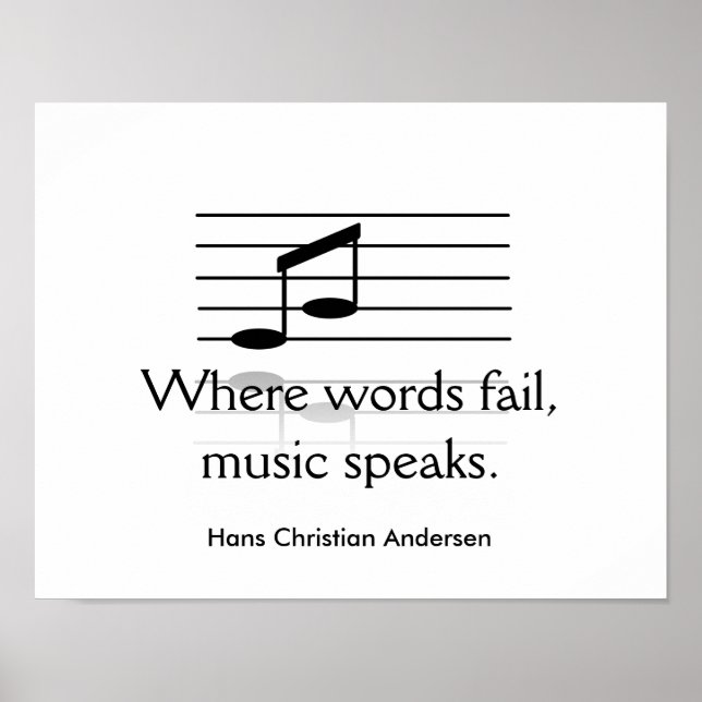 Musikspråk - konstutskrift poster (Framsidan)