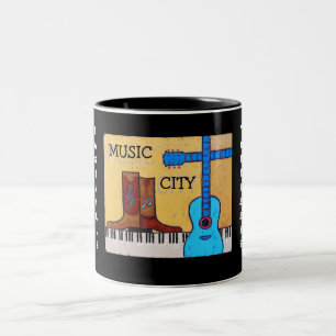 MUSIKSTADSMUGG Två-Tonad MUGG