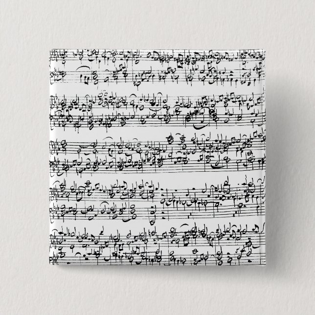 Musikställning av Johann Sebastian Bach Knapp (Framsida)