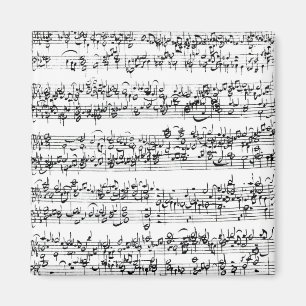 Musikställning av Johann Sebastian Bach Magnet